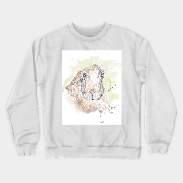 Hare portrait. Crewneck Sweatshirt by DebTheZeb